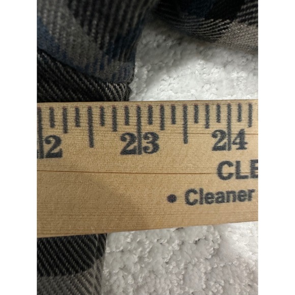 Burton Shacket Plaid Sherpa Lined Flannel DryRide Jacket Blue Black Grey Medium - Picture 8 of 9